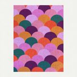 Vintage coral pink weekly planner H120