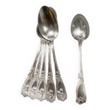 6 Art Nouveau teaspoons