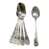 6 Art Nouveau teaspoons
