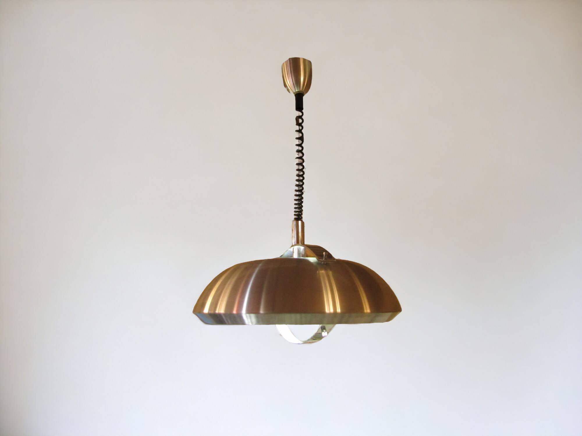 Vintage Space Age pendant chandelier in the style of Lakro Amstelveen.