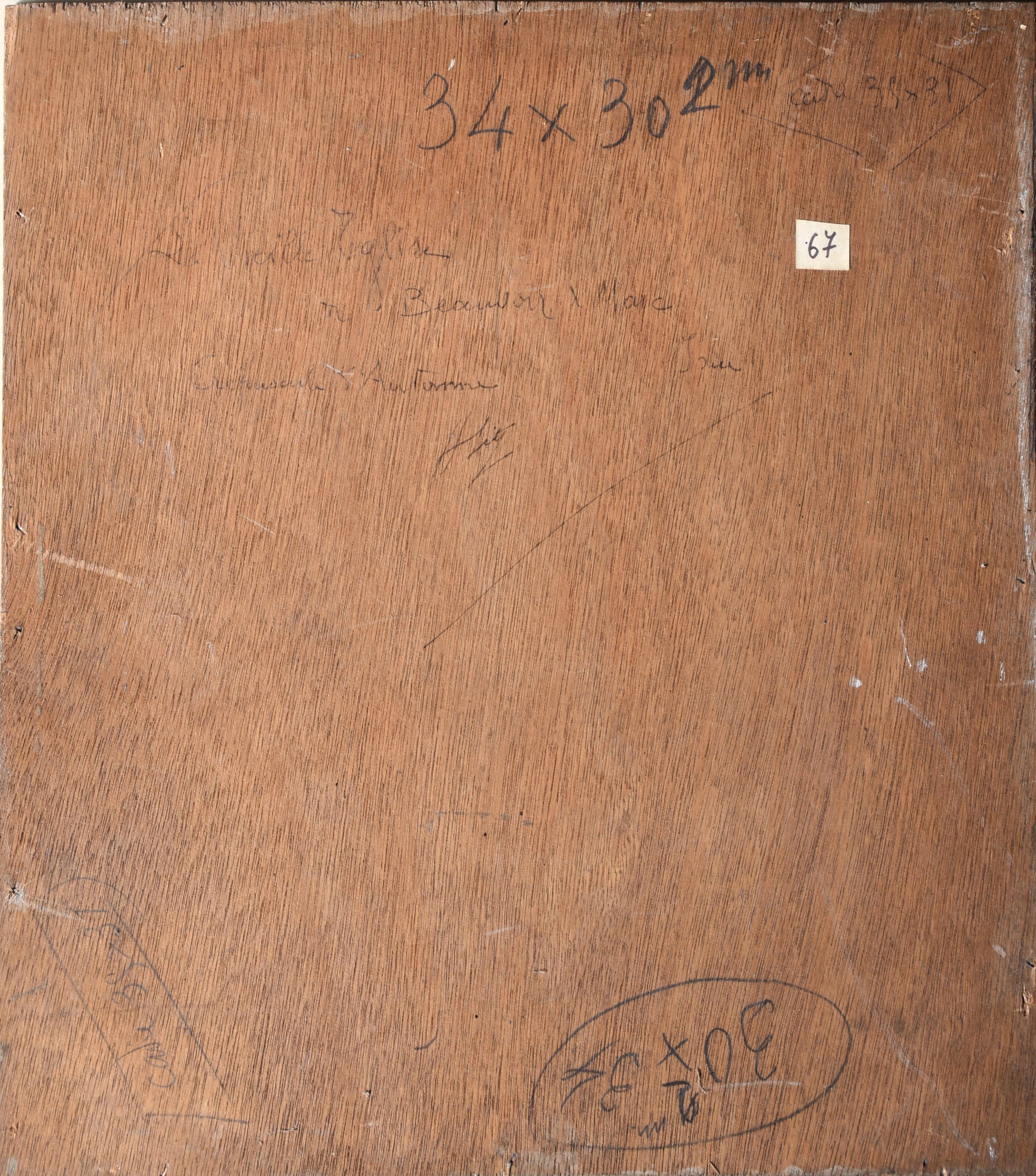 Hippolyte Léty, The Old Church of Beauvoir-de-Marc, Isère (circa 1935)