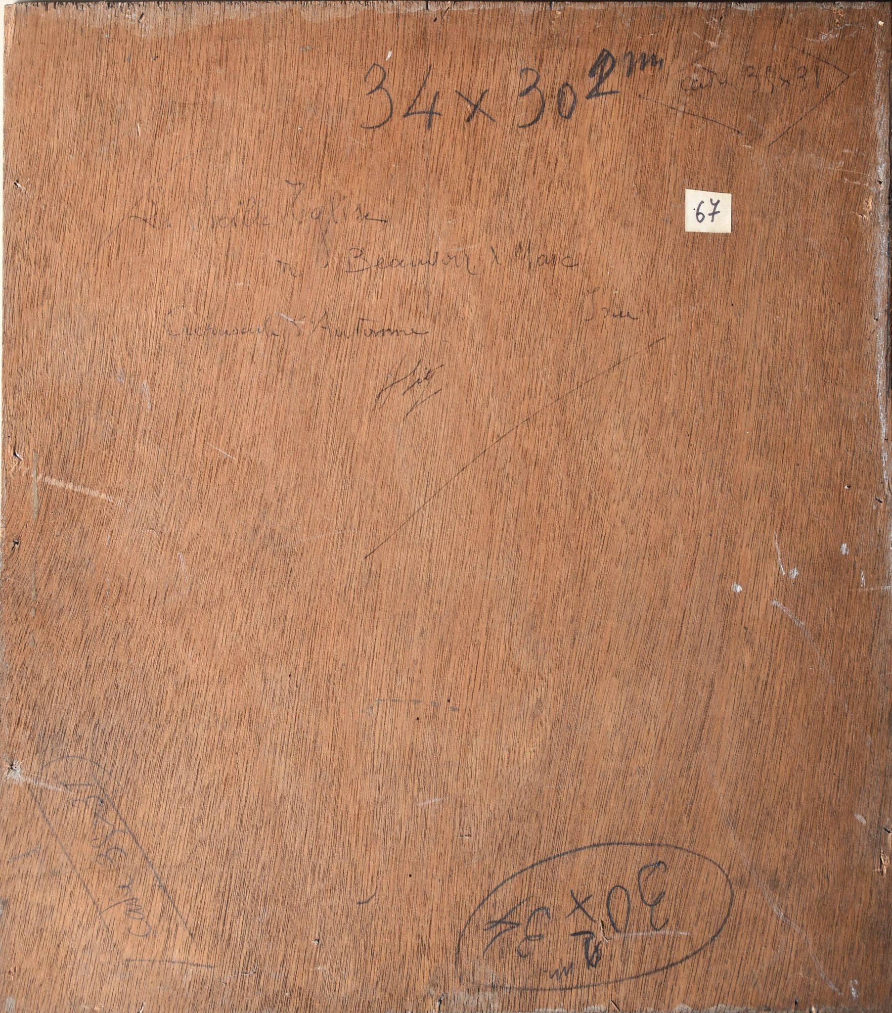 Hippolyte Léty, The Old Church of Beauvoir-de-Marc, Isère (circa 1935)