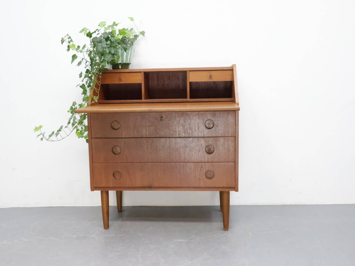 Secrétaire danois en teck vintage
