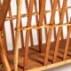 Bamboo and rattan magazine rack, Scandinavia, 1960s