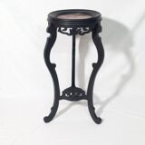 Napoleon III Style Harness in Blackened Wood and Red Marble