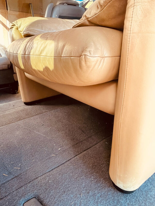 Fauteuil Maralunga de Vico Magistretti pour Cassina, Italie 1972
