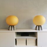 Paire de lampes Foscarini, verre de Murano 1980