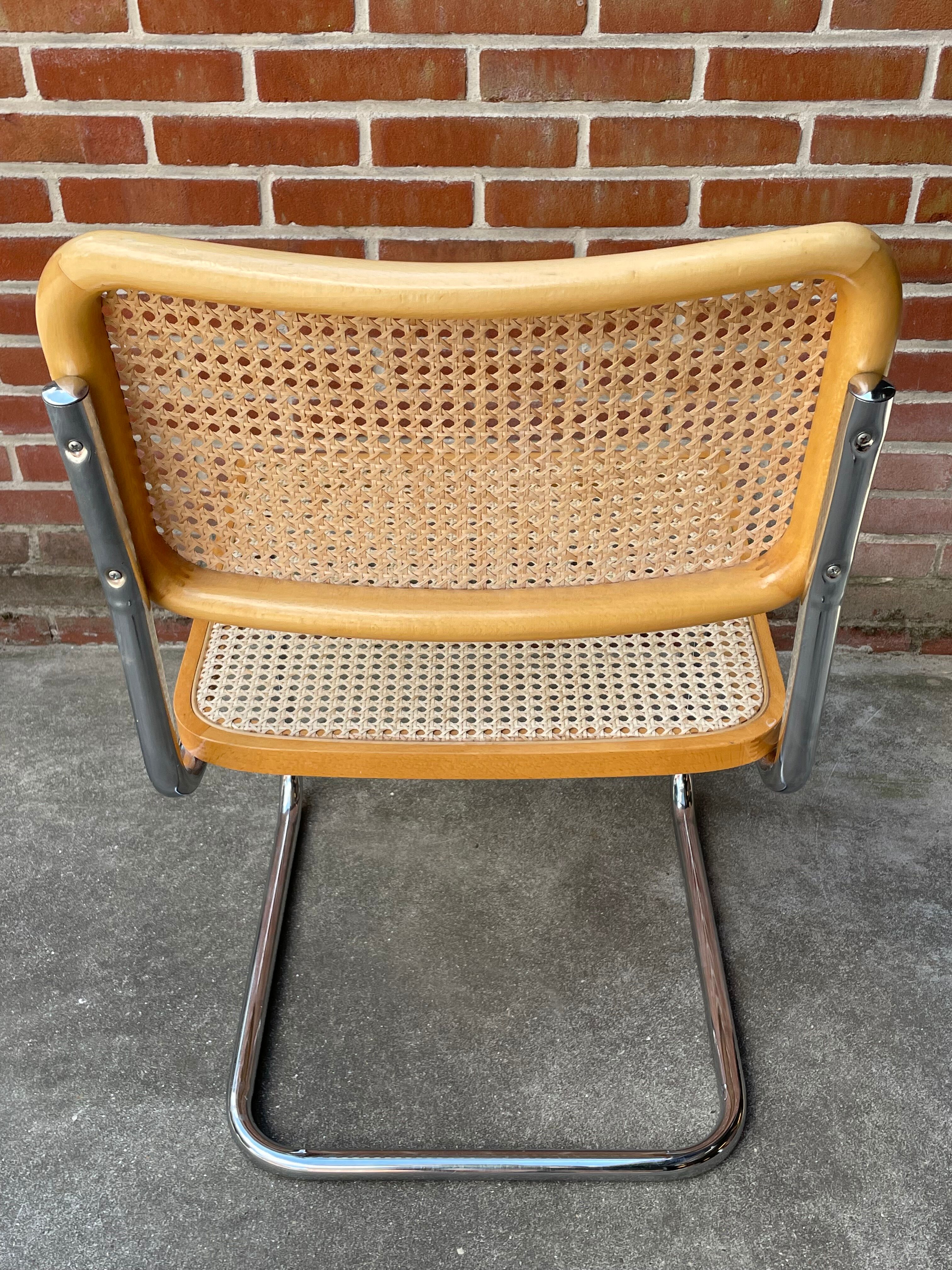 Cesca design chair model b32 in chrome