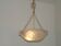 French Art Deco Ceiling Light ROS Degue Frosted Molded Glass Plafonnier