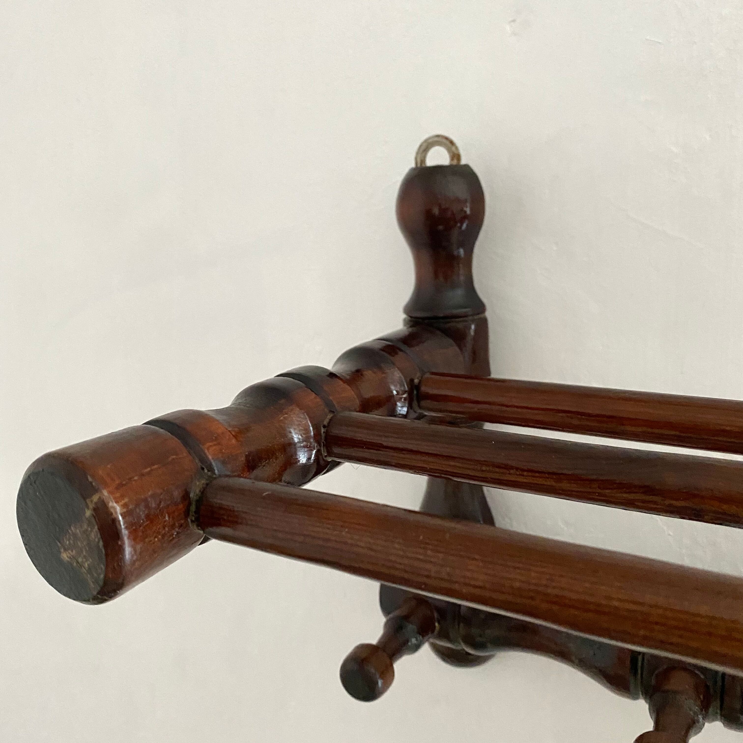 Vintage wall coat rack