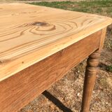 Farmhouse table made of natural wood