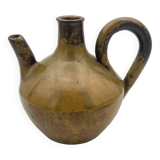 Pichet old porcelain stoneware jug vase from puisaye signed paul jeanneney