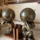 Pair of large vintage Mercurio d'Oro bookends