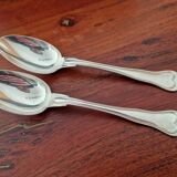 Christofle - Set of 2 table spoons, Chinon violin model, in silver-plated metal