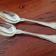 Christofle - Set of 2 table spoons, Chinon violin model, in silver-plated metal