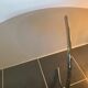 Round kitchen or dining room in smoked glass chrome structure an70