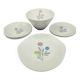 Lot of 8 Vintage Ceranord Saint-Amand Aster Tableware from the 1950s-60s.