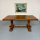 Monastery farmhouse table in thick solid oak, vintage 1960s.