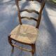 4 chaises paillées de campagne en bois