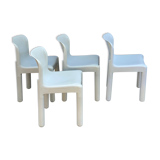 4 chairs model 4875 by Carlo Bartoli for Kartell