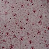 Set of 9 dessert plates in earthenware of Sarreguemines - Décor of pink flowers - 1970