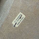 Pair of vintage velvet patterned chairs/steel from the 70s.