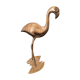 Brass pink flamingo