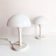 Pair of space age mushroom lamps, France, 70s