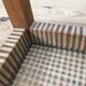 60s modernist stool, canning and wood