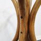 Coat rack and hat rack in curved wood