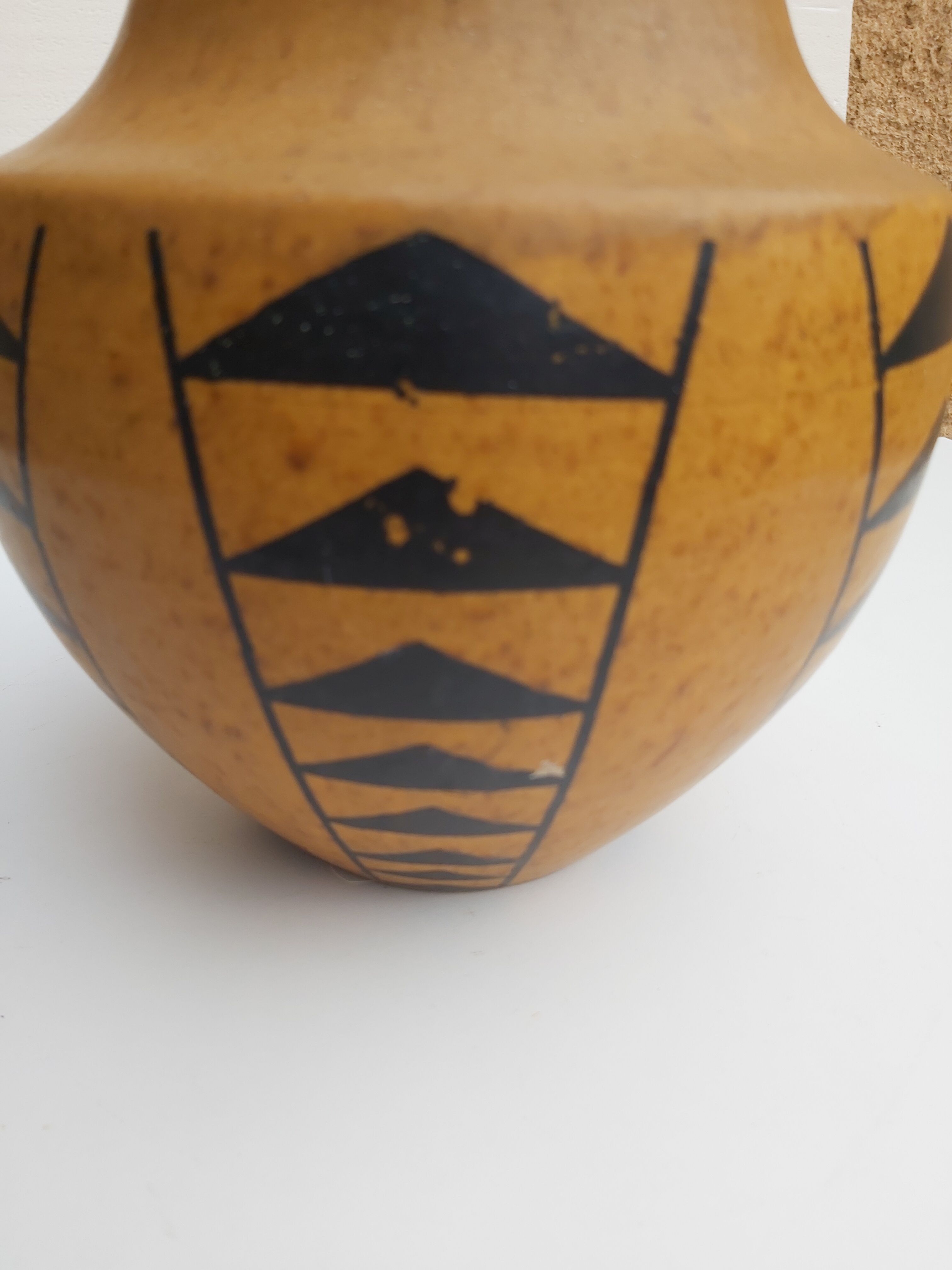 Art deco earthenware vase