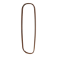 Scandinavian rosewood mirror, 120x38cm, Sweden, 1960