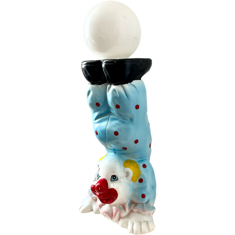 Lampe céramique clown vintage