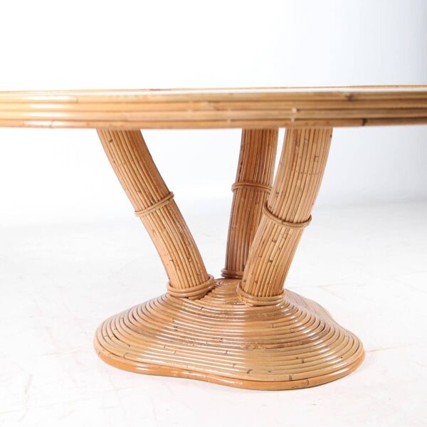 Table de salon en rotin
