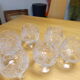 6 saint-louis crystal cognac glasses