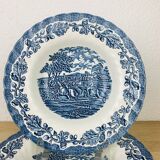 6 deep plates iron earth Royal Wessex Ironstone