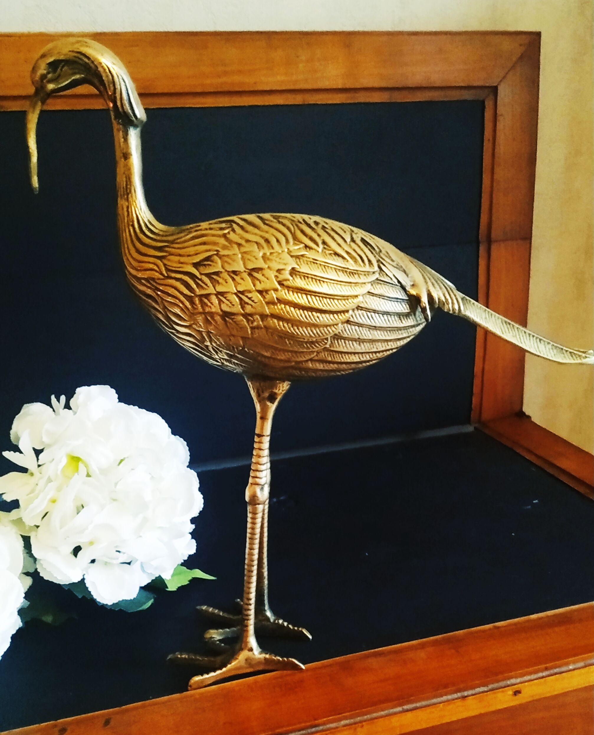 Large brass ibis