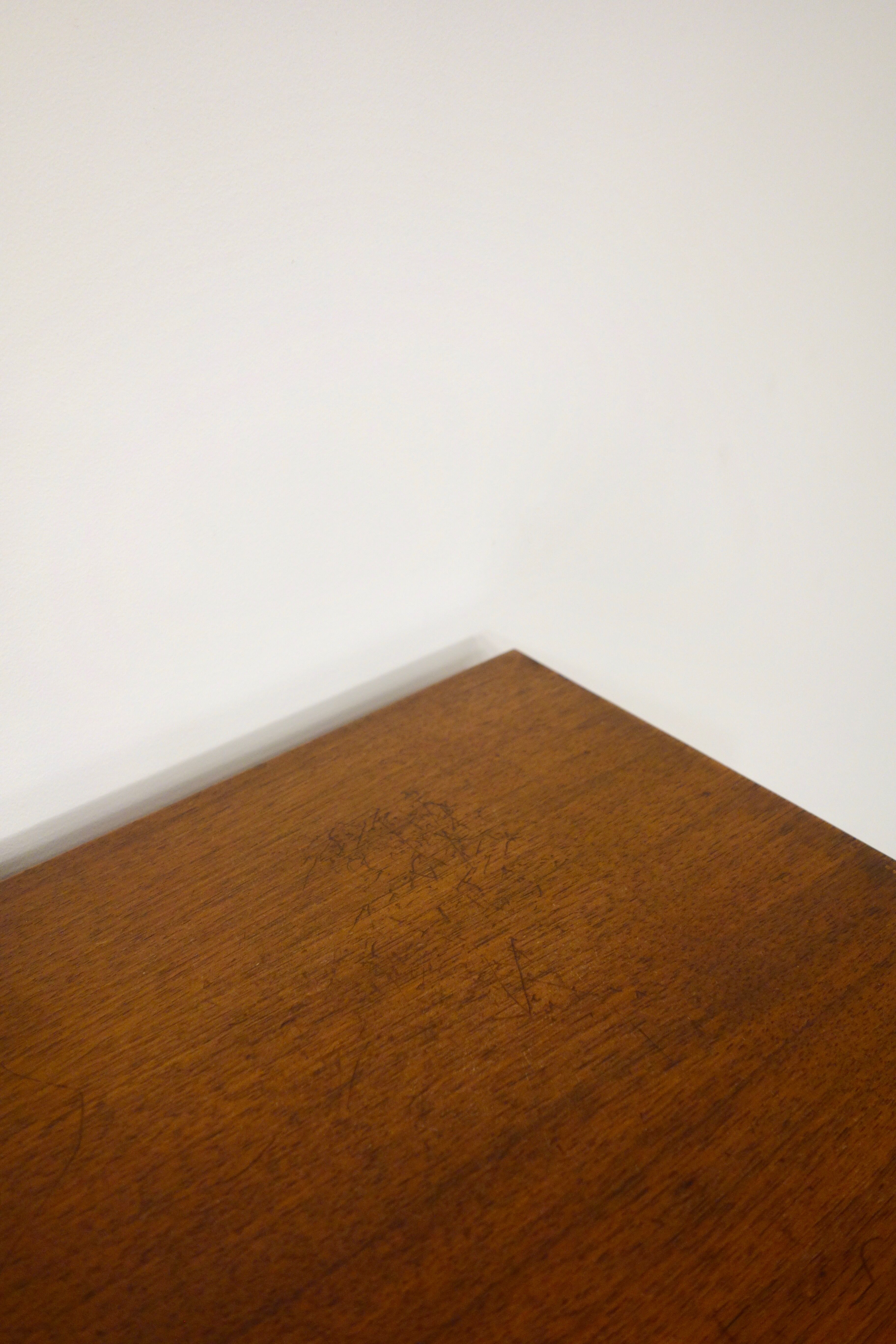 Vintage teak secretary, France 1950's