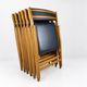 1970s Vintage folding chairs Eden by Gio Ponti for Stol Kamnik, Set of 6