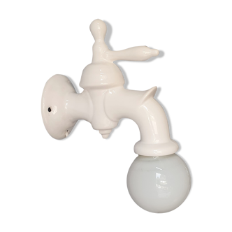 Vintage ceramic wall lamp tap with drop 80