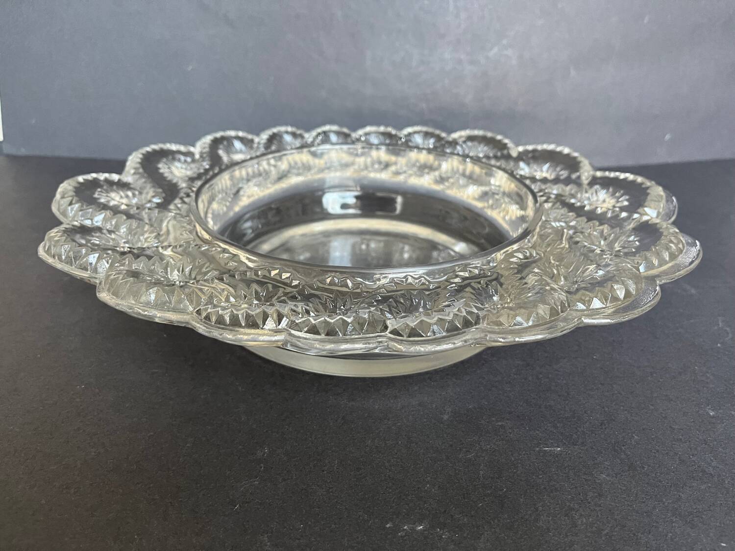 Lalique crystal centerpiece