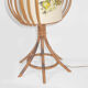 Lampe de table en rotin