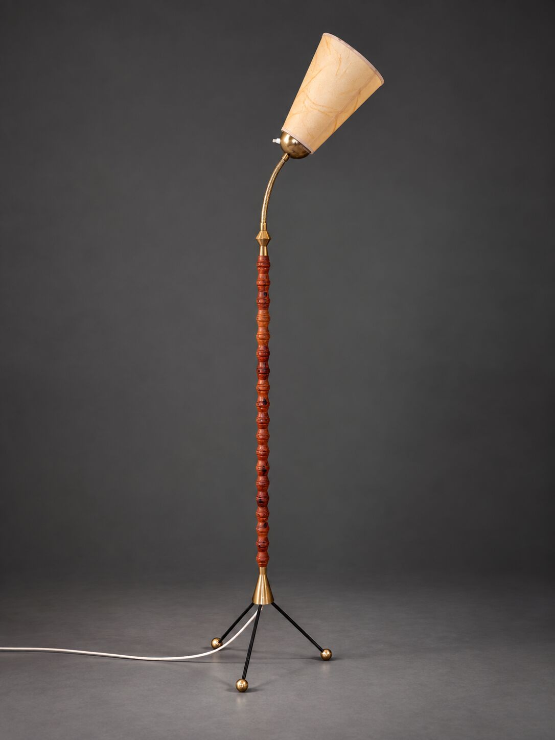 Adjustable Swedish floor lamp, circa 1950–60.