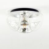 Paire de grands plafonniers « Wave » par Koch & Lowy pour Peill & Putzler, années 1970