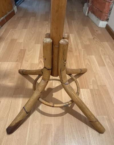 Vintage Parrot Coat Rack in Bamboo and Rattan (1960s)