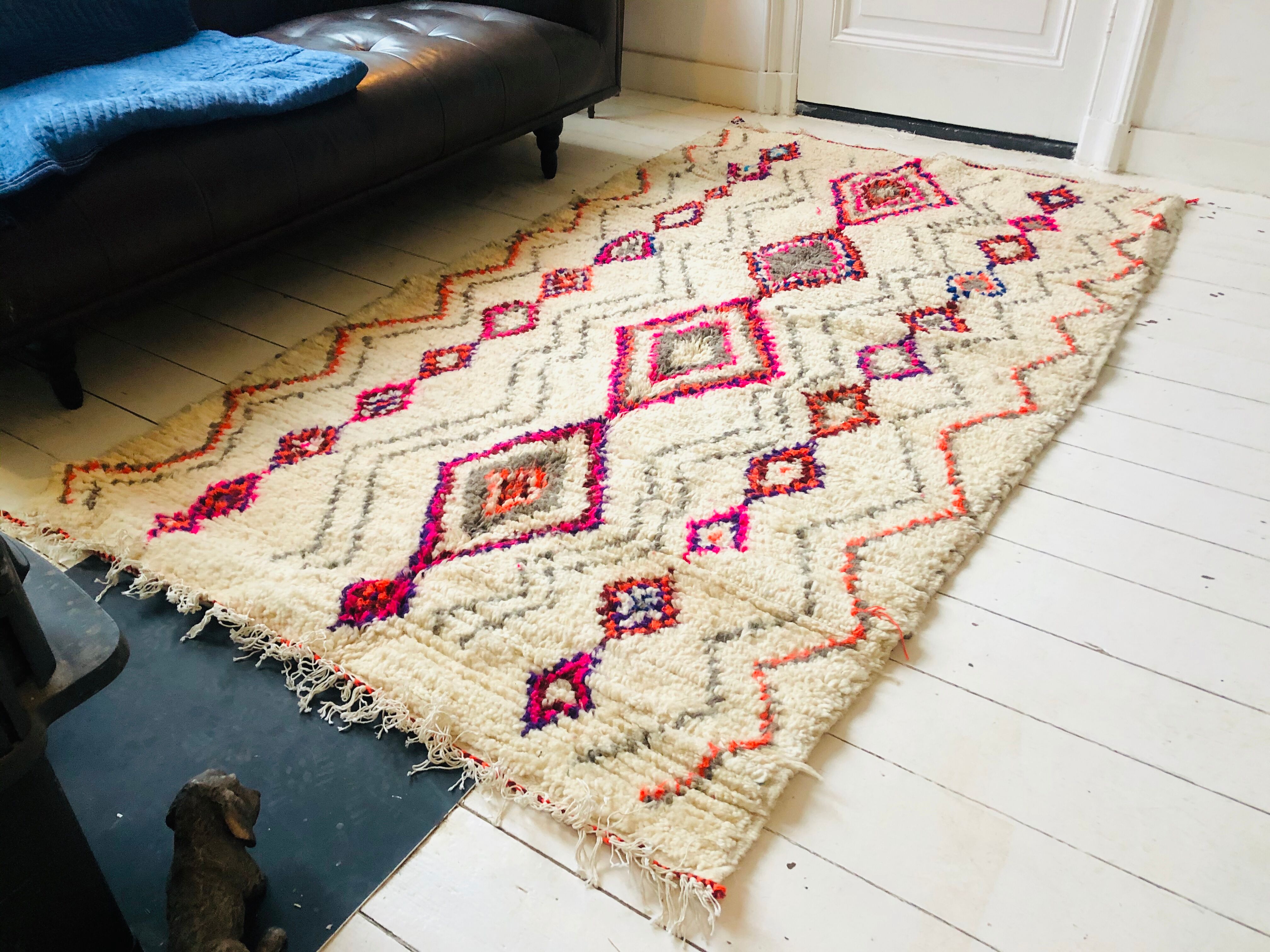 Berber carpet with Azilal designs