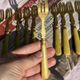 Set of 12 Dessert Cutlery - 1930s - Vintage Dessert Forks