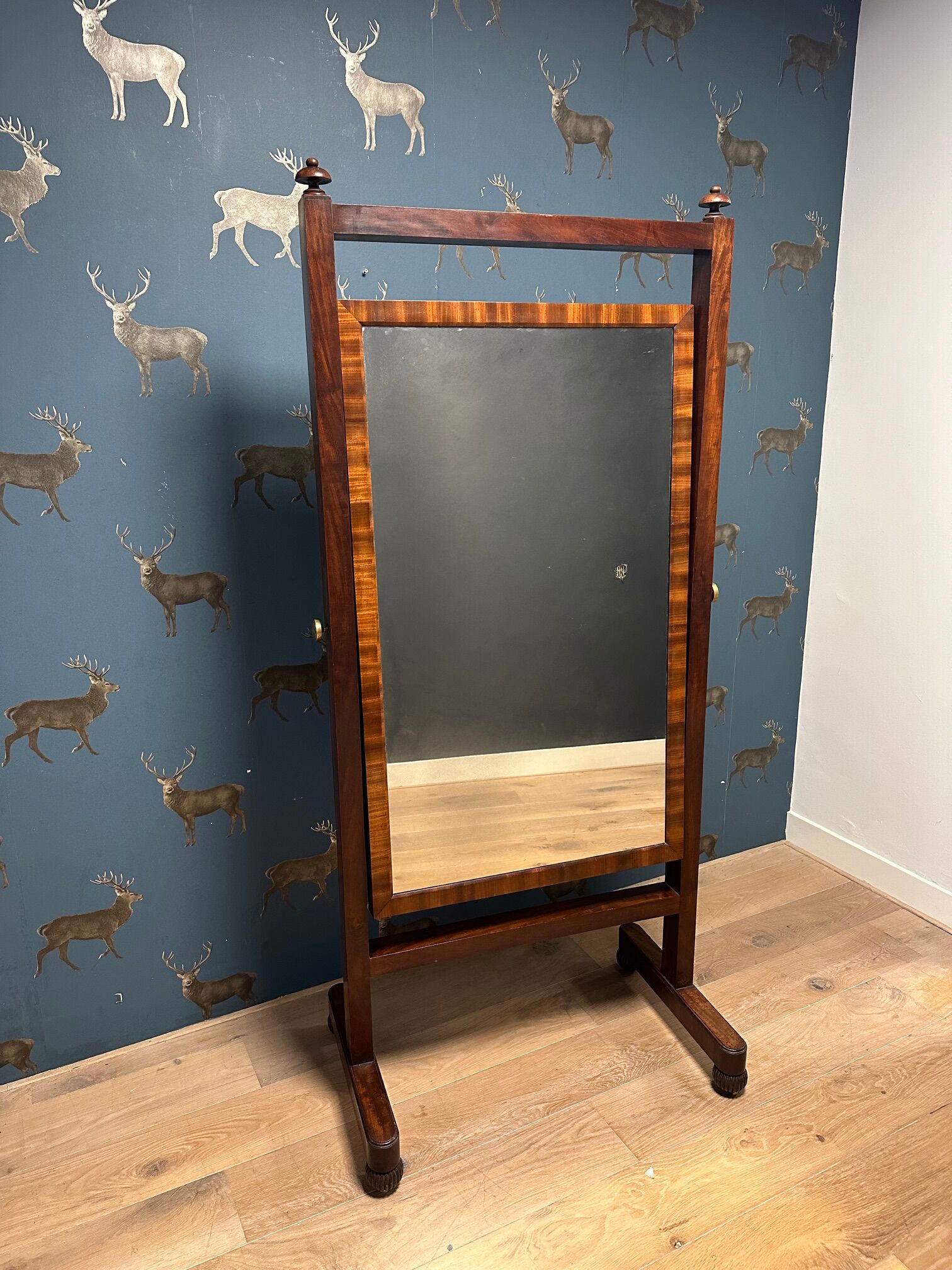 Regency Cheval Mirror ca. 1830