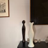 White opaline soliflore vase
