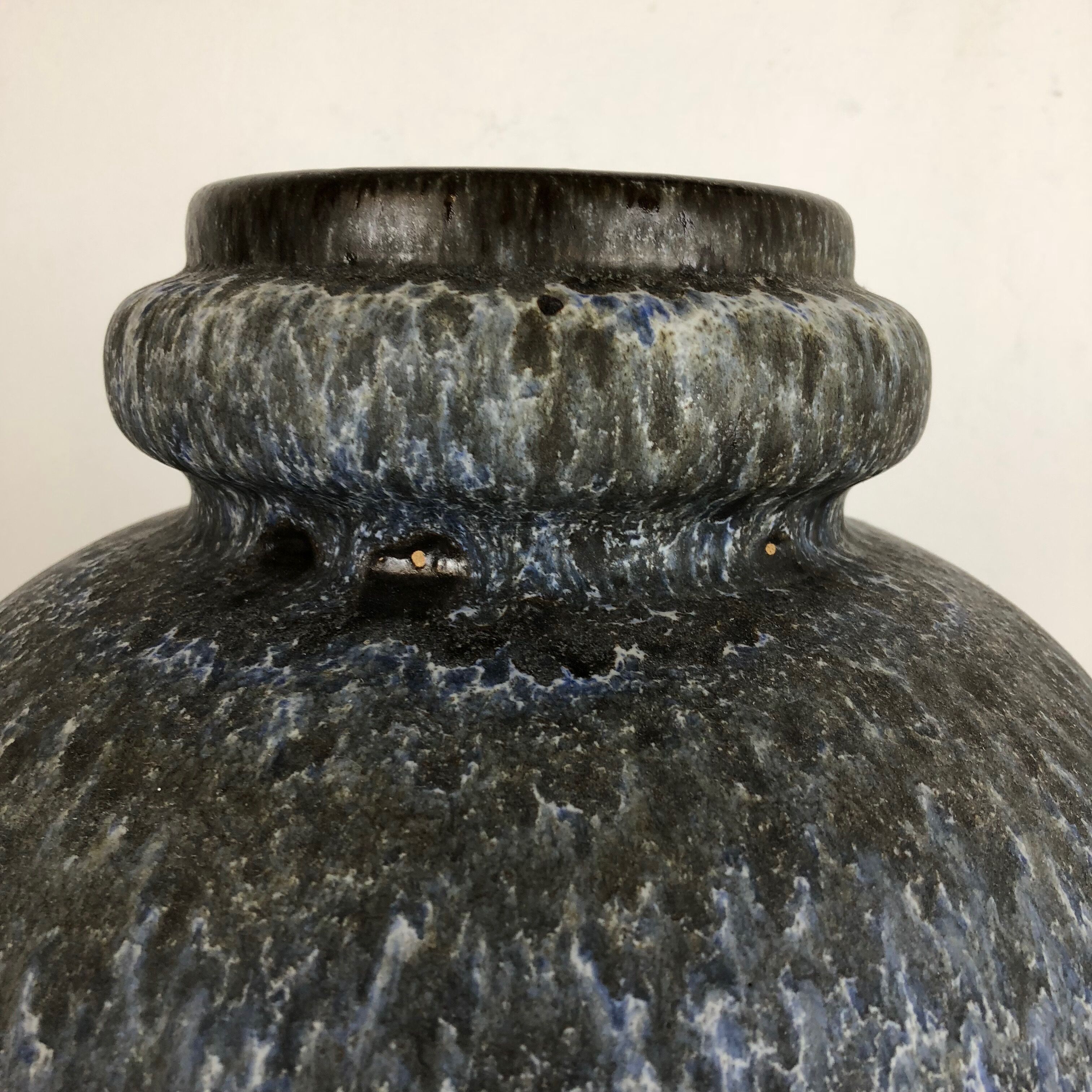 Pottery fat lava multicolor 286-42 vase made by Scheurich, 1970s